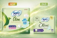 سوفي فوط صحية نسائية بزيت الزيتون كبيرة عدد 56 حبة...