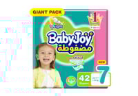 بيبي جوي حفاضات اطفال رقم 7 كبير جداً عدد 42 حبة