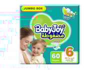 بيبي جوي حفاضات اطفال رقم 6 كبير جداً عدد 60 حبة ب...
