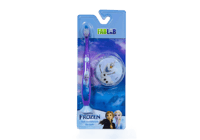 برنسيس + فروزن فرشاة اسنان اطفال ناعمة مع لعبة