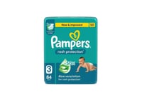 بامبرز حفاضات اطفال وسط بالصبار رقم 3 عبوة 84 حبة