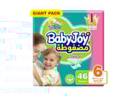 بيبي جوي حفاضات اطفال رقم 6 كبير جداً 46 حبة