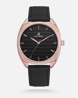 ساعة رجالية جلد بتصميم كلاسيكي