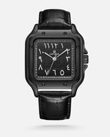 ساعة رجالية جلد بتصميم كلاسيكي