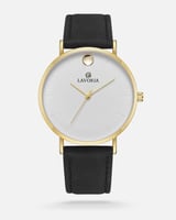 ساعة رجالية جلد بتصميم كلاسيكي