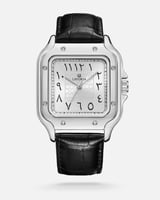 ساعة رجالية جلد بتصميم كلاسيكي