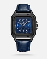 ساعة رجالية جلد بتصميم كلاسيكي