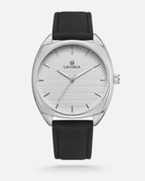 ساعة رجالية جلد بتصميم كلاسيكي