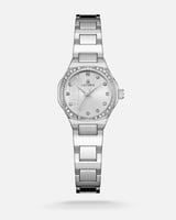 ساعة نسائية ساحرة بلون فضي