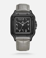 ساعة رجالية جلد بتصميم كلاسيكي