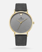 ساعة رجالية جلد بتصميم كلاسيكي