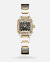 ساعة نسائية بتصميم انيق بلون ذهبي مع فضي