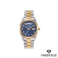 ذهبي فضي أزرق