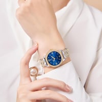 ذهبي فضي أزرق