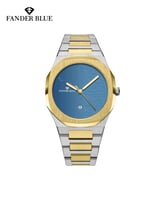 ذهبي فضي ميناء أزرق