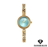 ذهبي فضي ميناء تركوازي