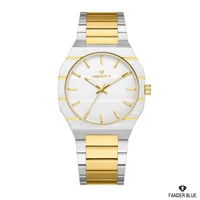 ذهبي فضي أبيض