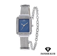 ساعة مستطيلة تصميم فلب شاريول نسائية من FANDER BLU...
