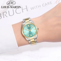 ذهبي فضي ميناء تركوازي