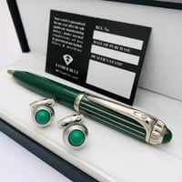 مخطط أخضر فضي