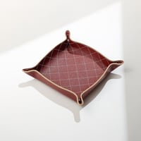 صينية مربعة - عنابي