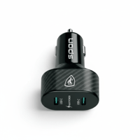 شاحن سيارة سبون بقوة 60 واط - منفذين USB-C بتقنية...