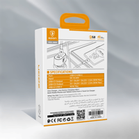 شاحن سيارة سبون بقوة 60 واط - منفذين USB-C بتقنية...