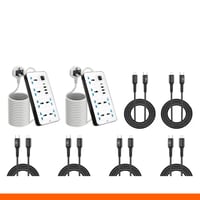 عرض الشحن المنزلي – 2 توصيلة كهربائية + 6 كيابل شح...