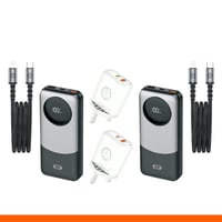 عرض ( 2 باوربانك + 2 كيبل + 2 شاحن )