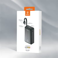 باور بنك قوة 10000 يدعم الشحن السريع مع كيبل مدمج