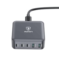 منصة شحن بتقنية GaN من SPON بقوة 93 واط - 5 منافذ...