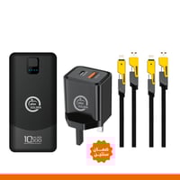 عرض الشاحن ( باور بنك 10000 + راس شاحن + كيبل )