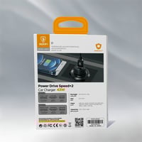 شاحن سيارة سريع بمنفذين PD - USB 43W