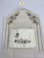 طقم سجادة صلاة فاخرة بتطريز - استعد لرمضان بأجواء...