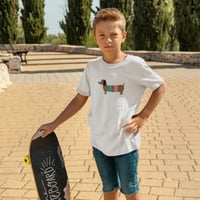 تيشيرت بتصميم كلب ملون ظريف - 1344