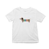 تيشيرت بتصميم كلب ملون ظريف - 1344