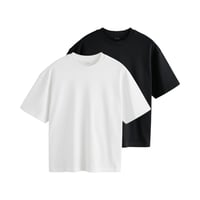 تيشيرت أوفر سايز ستايل كوري قطن عالي الجودة (عدد 2...