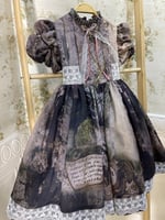 فستان برسومات فكتوريه