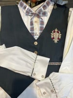 طقم مريول مدرسي زيتي