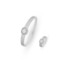 اسواره زركون فضي من ماركة فايلت