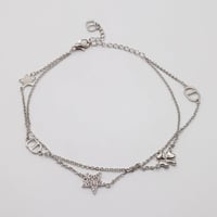 خلخال فضي من ماركة فايلت