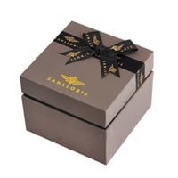 ساعة نسائية بستيل ذهبي ومينا لون ابيض