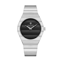 ساعة رجالية فضي مينا أسود ماركة فايلت