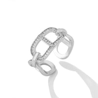 خاتم زركون فضي من ماركة فايلت