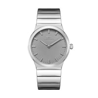 ساعة رجالية فضي مينا رمادي ماركة سان لوريس