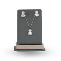 تعليقة مع حلق زركون فضي من ماركة فايلت