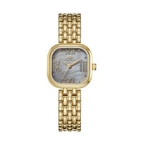 ساعة نسائية ذهبي مينا رمادي ماركة سان لوريس