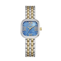 ساعة نسائية ذهبي مينا رمادي ماركة سان لوريس