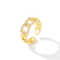 خاتم زركون ذهبي من فايلت