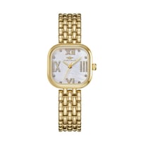 ساعة نسائية ذهبي مينا رمادي ماركة سان لوريس